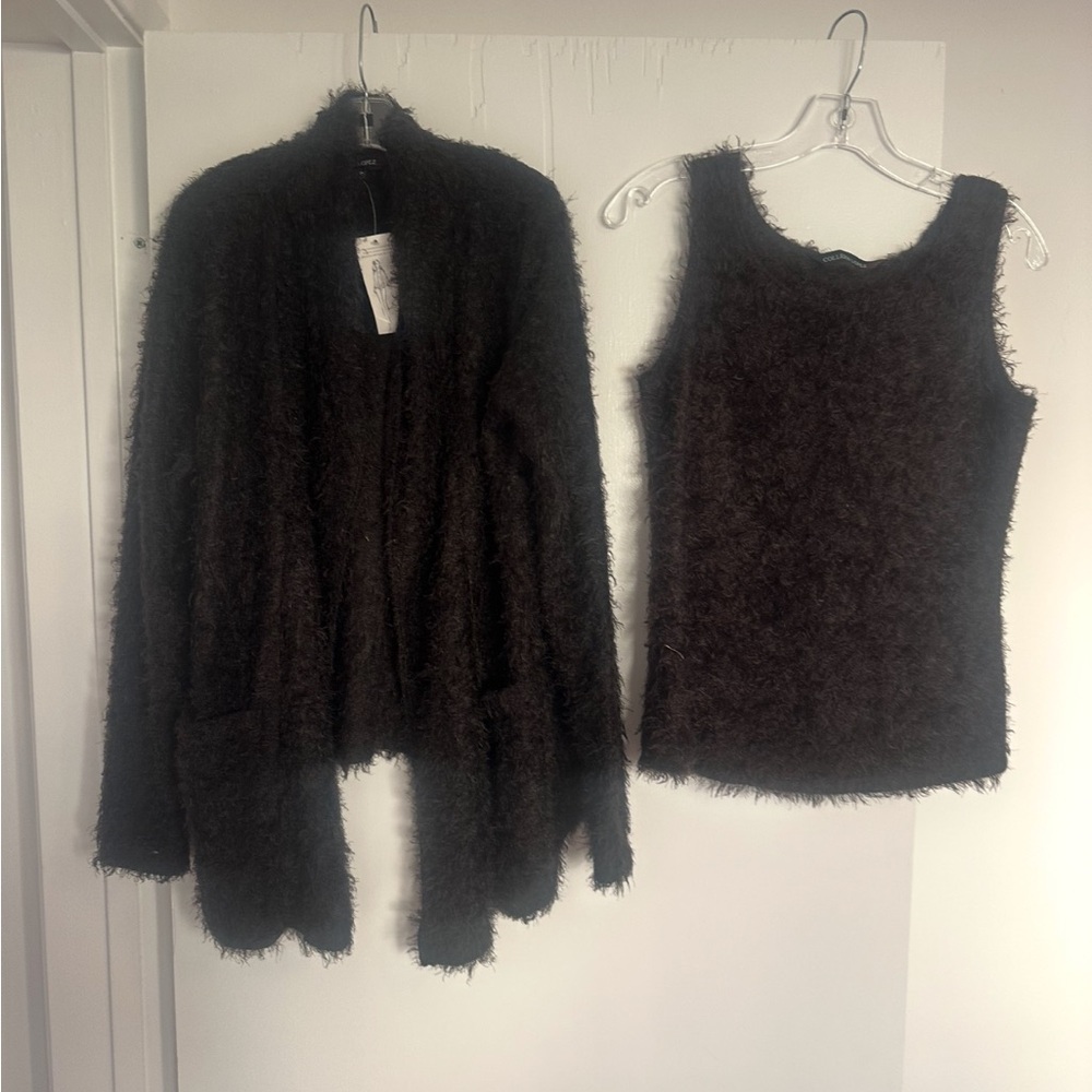 Cardigan & blouse